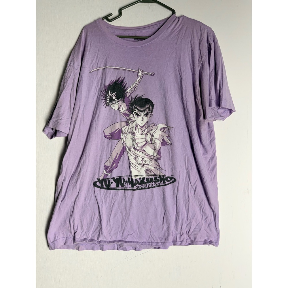 Yu Yu Hakusho Yusuke Hiei Anime Graphic T-Shirt Purple XL Crunchyroll